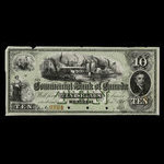 Canada, Commercial Bank of Canada, 10 dollars <br /> 2 janvier 1860