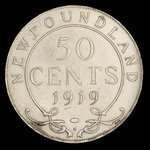 Canada, Georges V, 50 cents <br /> 1919