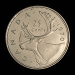 Canada, Élisabeth II, 25 cents <br /> 1970