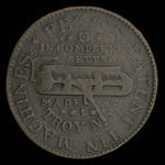 Canada, inconnu, 1/2 penny <br /> 1838