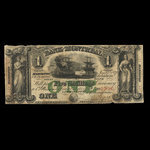 Canada, Banque de Montréal, 1 dollar <br /> 1 janvier 1849