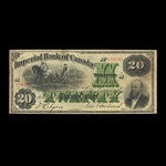 Canada, Imperial Bank of Canada, 20 dollars <br /> 1 octobre 1915