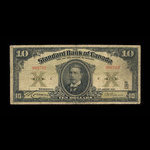 Canada, Standard Bank of Canada, 10 dollars <br /> 2 janvier 1914