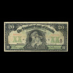 Canada, Standard Bank of Canada, 20 dollars <br /> 2 janvier 1919