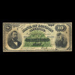 Canada, Bank of London in Canada, 10 dollars <br /> 1 décembre 1883