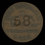 Canada, Robert Hopwood & Son, aucune dénomination <br /> 1852