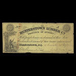 Canada, Hunterstown Lumber Co., 10 cents <br /> 21 novembre 1873