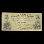 Canada, St. Alexis Spool Factory, 1 dollar <br /> 1 avril 1882