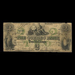 Canada, Banque de Québec, 2 dollars <br /> 1 novembre 1865
