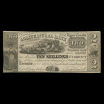 Canada, Agricultural Bank (Toronto), 2 dollars <br /> 1 novembre 1835