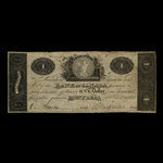 Canada, Bank of Canada, 1 dollar <br /> 1 janvier 1822