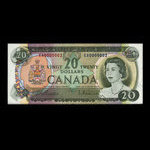 Canada, Banque du Canada, 20 dollars <br /> 1969