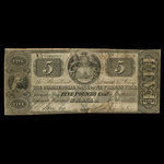 Canada, Commercial Bank of New Brunswick, 5 livres(anglaise) <br /> 1 juin 1853