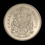 Canada, Élisabeth II, 50 cents <br /> 1971