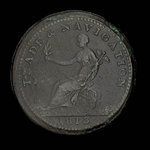 Canada, inconnu, 1/2 penny <br /> 1813