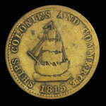 Canada, inconnu, 1/2 penny <br /> 1815