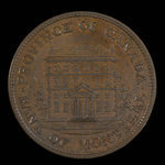 Canada, Banque de Montréal, 1 penny <br /> 1842