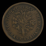 Canada, Dexter Chapin, 1 sou <br /> 1838