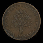 Canada, Dexter Chapin, 1 sou <br /> 1838