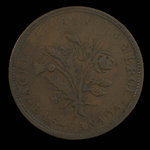 Canada, inconnu, 1 sou <br /> 1838