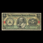 Canada, Sovereign Bank of Canada, 5 dollars <br /> 1 mai 1902