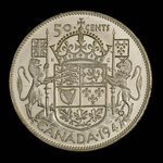 Canada, Georges VI, 50 cents <br /> 1947