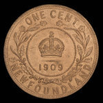 Canada, Édouard VII, 1 cent : 1909