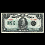 Canada, Dominion du Canada, 1 dollar <br /> 2 juillet 1923