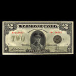 Canada, Dominion du Canada, 2 dollars <br /> 23 juin 1923