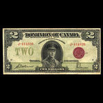 Canada, Dominion du Canada, 2 dollars <br /> 23 juin 1923