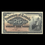 Canada, Dominion du Canada, 25 cents <br /> 2 janvier 1900