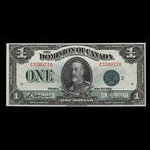 Canada, Dominion du Canada, 1 dollar <br /> 2 juillet 1923