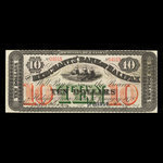 Canada, Merchants' Bank of Halifax, 10 dollars <br /> 1 janvier 1878