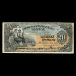 Canada, Merchants' Bank of Halifax, 20 dollars <br /> 1 janvier 1883