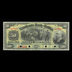 Canada, Merchants' Bank of Halifax, 50 dollars <br /> 18 juillet 1899