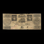 Canada, Banque de Québec, 1 écu <br /> 1 octobre 1837