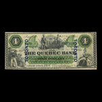 Canada, Banque de Québec, 4 dollars <br /> 2 janvier 1863