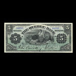 Canada, Banque de Québec, 5 dollars <br /> 2 juillet 1901
