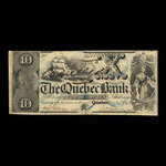 Canada, Banque de Québec, 10 dollars <br /> 1 novembre 1853