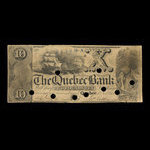 Canada, Banque de Québec, 10 dollars <br /> 1 novembre 1853