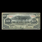 Canada, Banque de Québec, 10 dollars <br /> 3 janvier 1898
