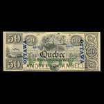 Canada, Banque de Québec, 50 dollars <br /> 1863