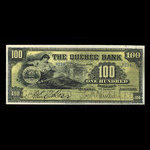 Canada, Banque de Québec, 100 dollars <br /> 3 janvier 1911