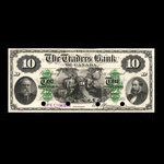 Canada, Traders Bank of Canada, 10 dollars <br /> 2 juillet 1885