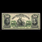 Canada, Traders Bank of Canada, 50 dollars <br /> 2 juillet 1897