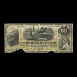 Canada, Union Bank of Canada (The), 10 dollars <br /> 2 août 1886