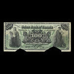Canada, Union Bank of Canada (The), 100 dollars <br /> 1 juillet 1912