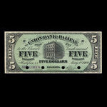 Canada, Union Bank of Halifax, 5 dollars <br /> 1 mai 1909