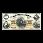 Canada, Union Bank of Halifax, 20 dollars <br /> 1 avril 1900
