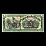 Barbade, Banque Royale du Canada, 5 dollars <br /> 2 janvier 1909